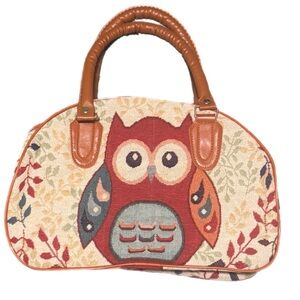 🦉Whooooo Needs the Perfect Fall Bag?🦉Owl Patterned Tapestry Bag